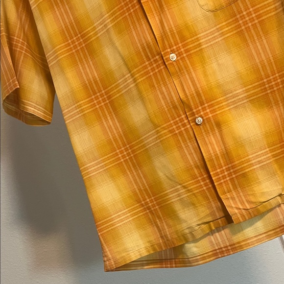 Vintage Towncraft Men's Orange Plaid Button Down Shirt - Picture 3 of 12